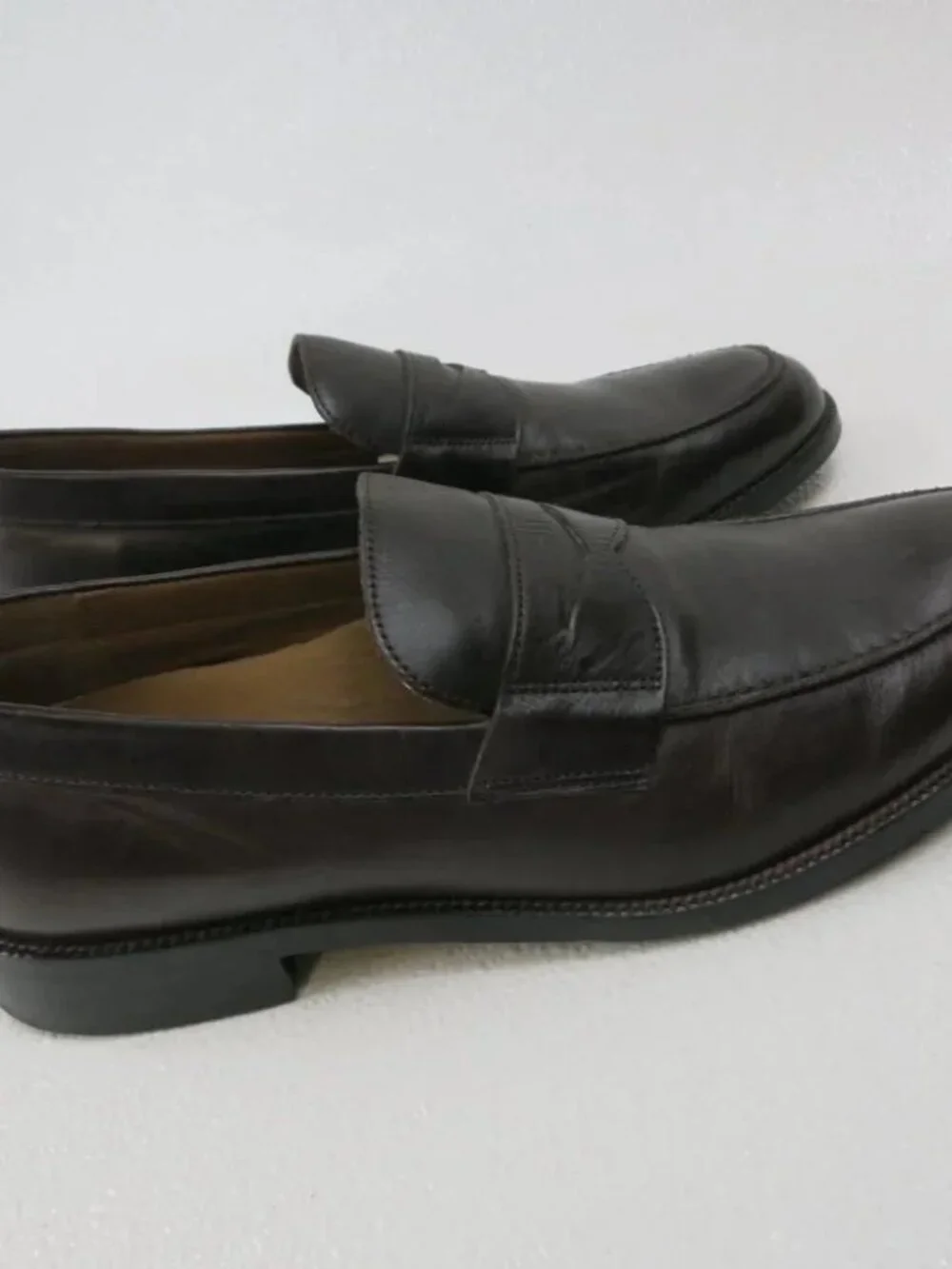 Bostonian 2POD Comfort Strap Leather Oil Tanned Moc Loafers Shoes Footwear 10 M